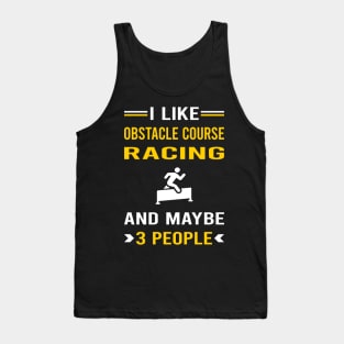 3 People Obstacle Course Racing Race OCR Tank Top